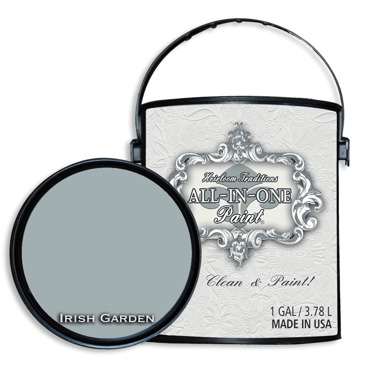 ALLINONE Paint, Irish Garden (Blue Green), 128 Fl Oz Gallon. Durable