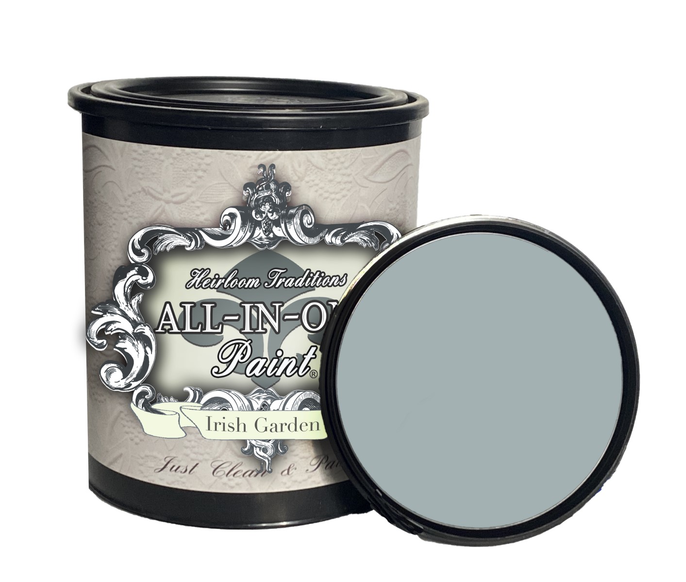 ALLINONE Paint, Irish Garden (Blue Green), 32 Fl Oz Quart. Durable