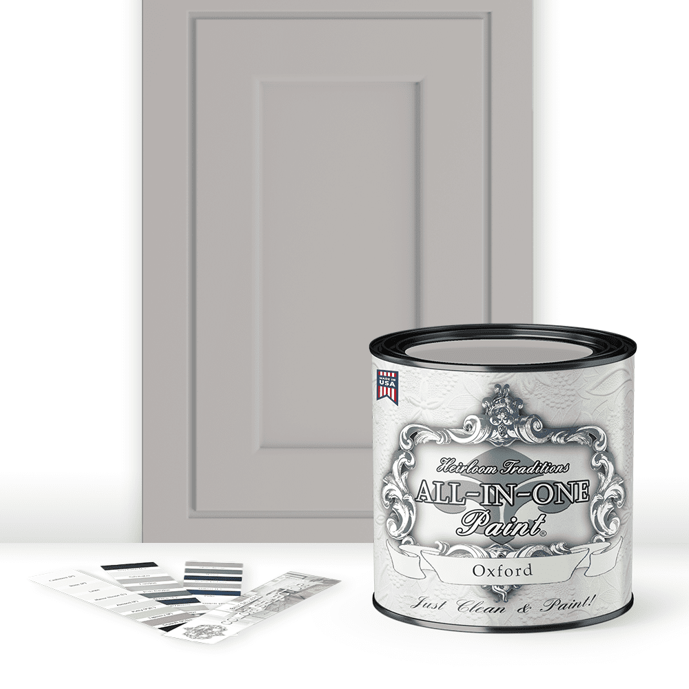 Heirloom Traditions ALL IN ONE Paint No Sanding Interior Exterior ALL IN ONE Paint Oxford Neutral Gray 32 Fl Oz Quart Durable Cabinet And Furniture Paint Built In Primer And Top Coat No Sanding Needed 16d10574 4b3a 4600 A573 66c92cac2073.3cb9f6e0d8218bf3122c494540722f58