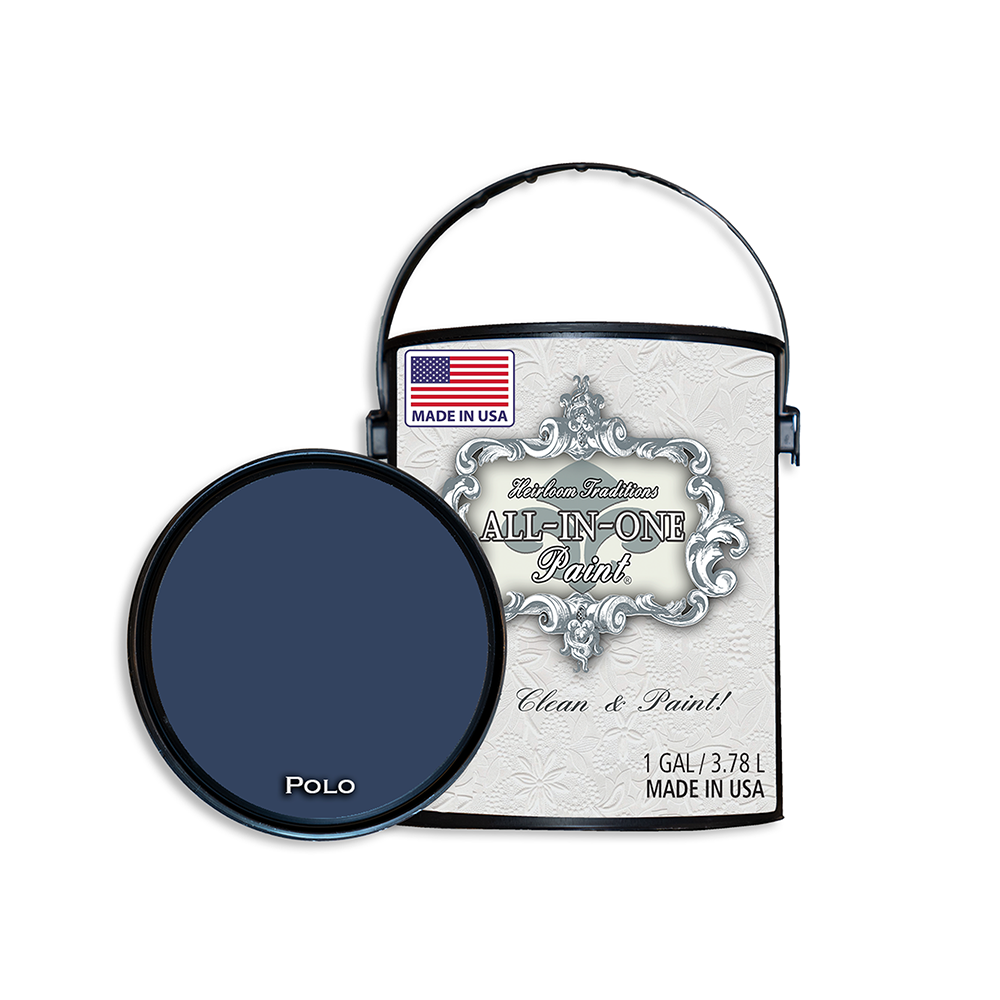 ALLINONE Paint, Polo (Dark Navy), 128 Fl Oz Gallon. Durable