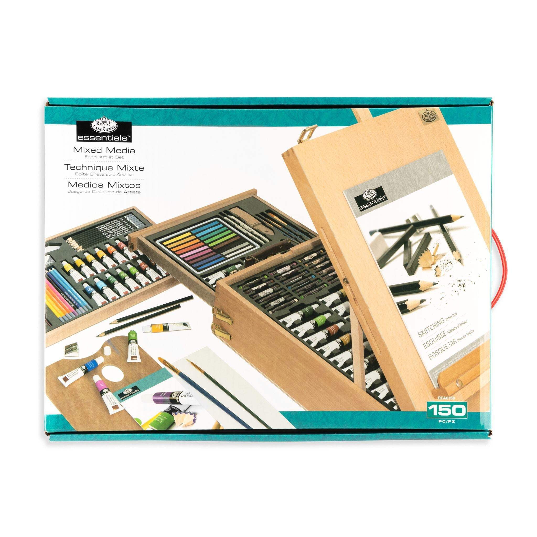 Royal & Langnickel Mixed Media Artist Easel Set - 150pc