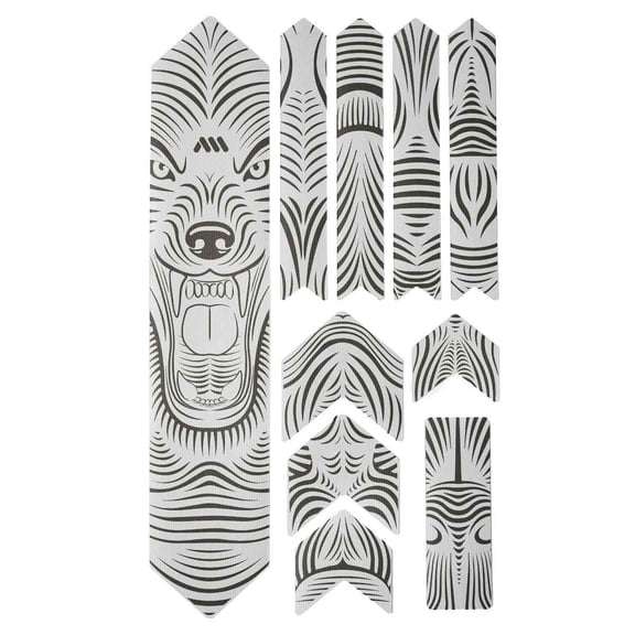 All Mountain Style Honeycomb frame guard XL, clear/wolf - AMSFG2CLWF