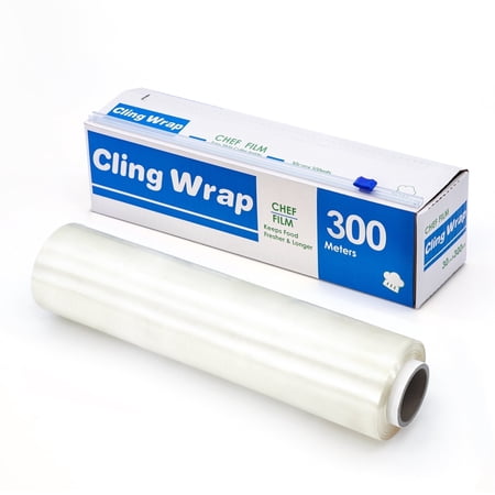 ALL PRIDE 12in x 1000sq.ft Plastic Food Wrap Roll & Dispenser & Slide Cutter