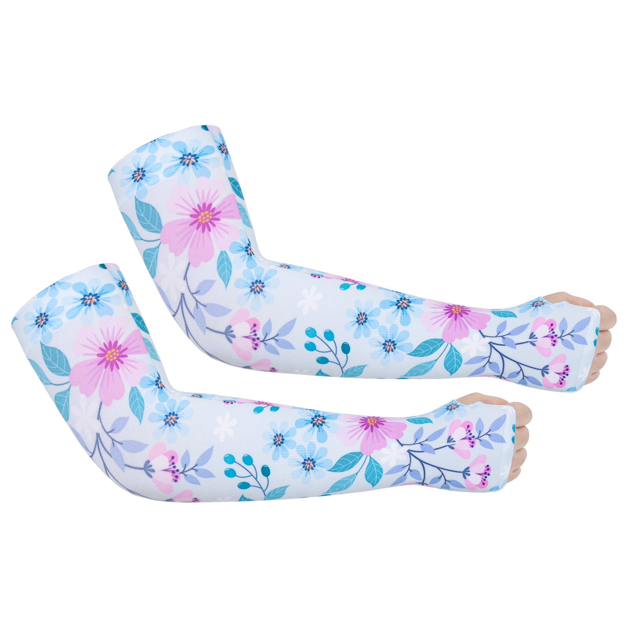 ALL PRIDE Arm Sleeves with Pattern, Cooling UV Protcetion Gardening Sleeves for Women Men, 1