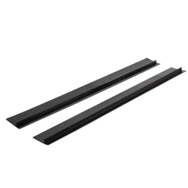 Stove Gap Covers (2 Pack), Heat Resistant Silicone Oven Gap Filler Seals  Gaps Between Stovetop and Counter, Easy to Clean (21 Inches, Black) 