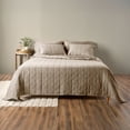 thumbnail image 1 of Allswell Cotton Linen Blend Quilt Set, Cream Glaze, Full/Queen, 1 of 7