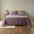 thumbnail image 1 of Allswell Cotton Linen Blend Quilt Set, Hazy Purple, Full/Queen, 1 of 7