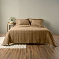 thumbnail image 1 of Allswell Cotton Linen Blend Quilt Set, Fatigue Tan, Full/Queen, 1 of 7