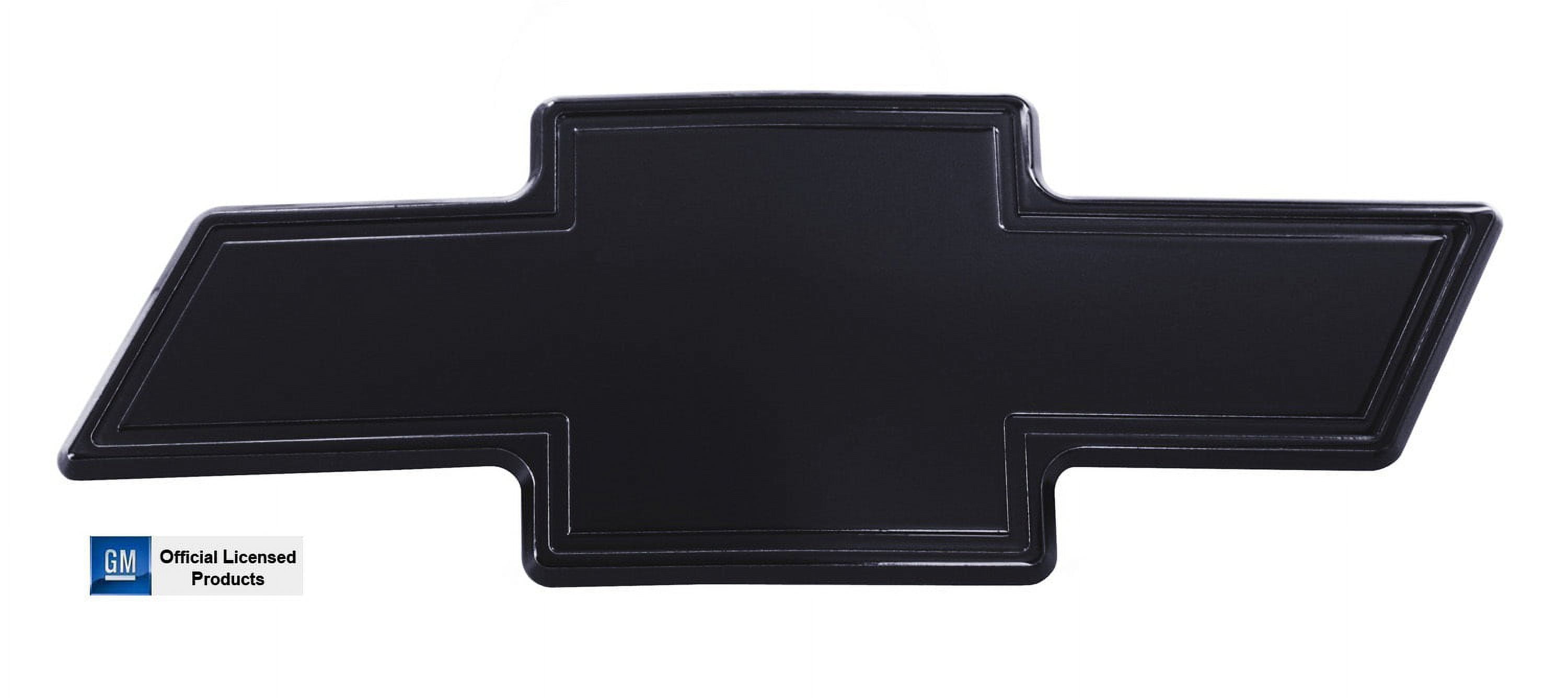 ALL SALES 96181K 03-06 SILVERADO/01-06 AVALANCHE W/O CLAD CHEVY BOWTIE GRILLE EMBLEM W/BORDER - BLACK POWDERCOAT