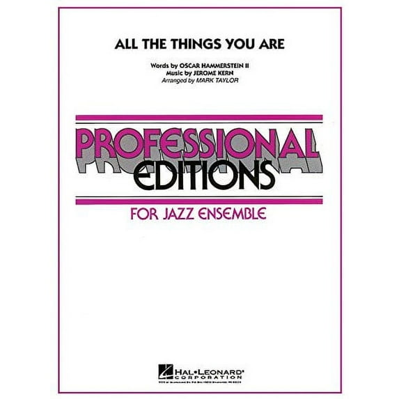 ALL THE THINGS YOU ARE
