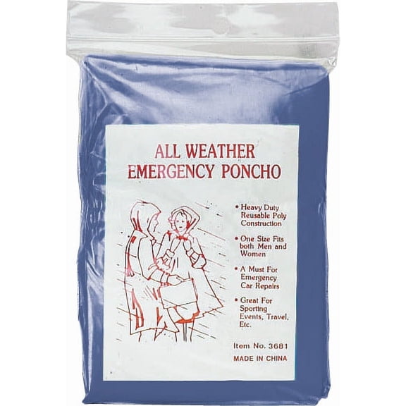 ALL WEATHER CLEAR RAIN PONCHO