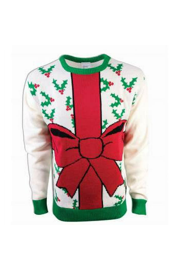 ALL WRAPPED UP SWEATER-WHTE-XL