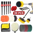 thumbnail image 1 of ALL4DETAIL 30Pcs Car Wash Cleaning Tools Kit,Car Detailing Brushes,drill brush attachment (drill brush set, Wash Mitt, Towels, polishing pads,car wash sponge), 1 of 9