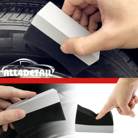ALL4DETAIL Tire Applicator U-Shaped Foam Sponge Tool Automotive Cleaners, 0.5 lb, 2 Pack