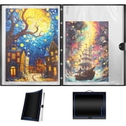 Extra Large Puzzle Binder   Space-Saving Storage Folder for 500 1000 Piece Puzzle Collection, Holds 20 Puzzles, HD Film Pockets, Birthday Gift for Mom & Grandma