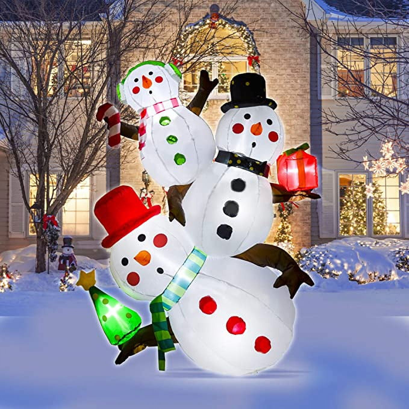 ALLADINBOX 5.4 FT Christmas Inflatable Decoration, Snowman Christmas ...