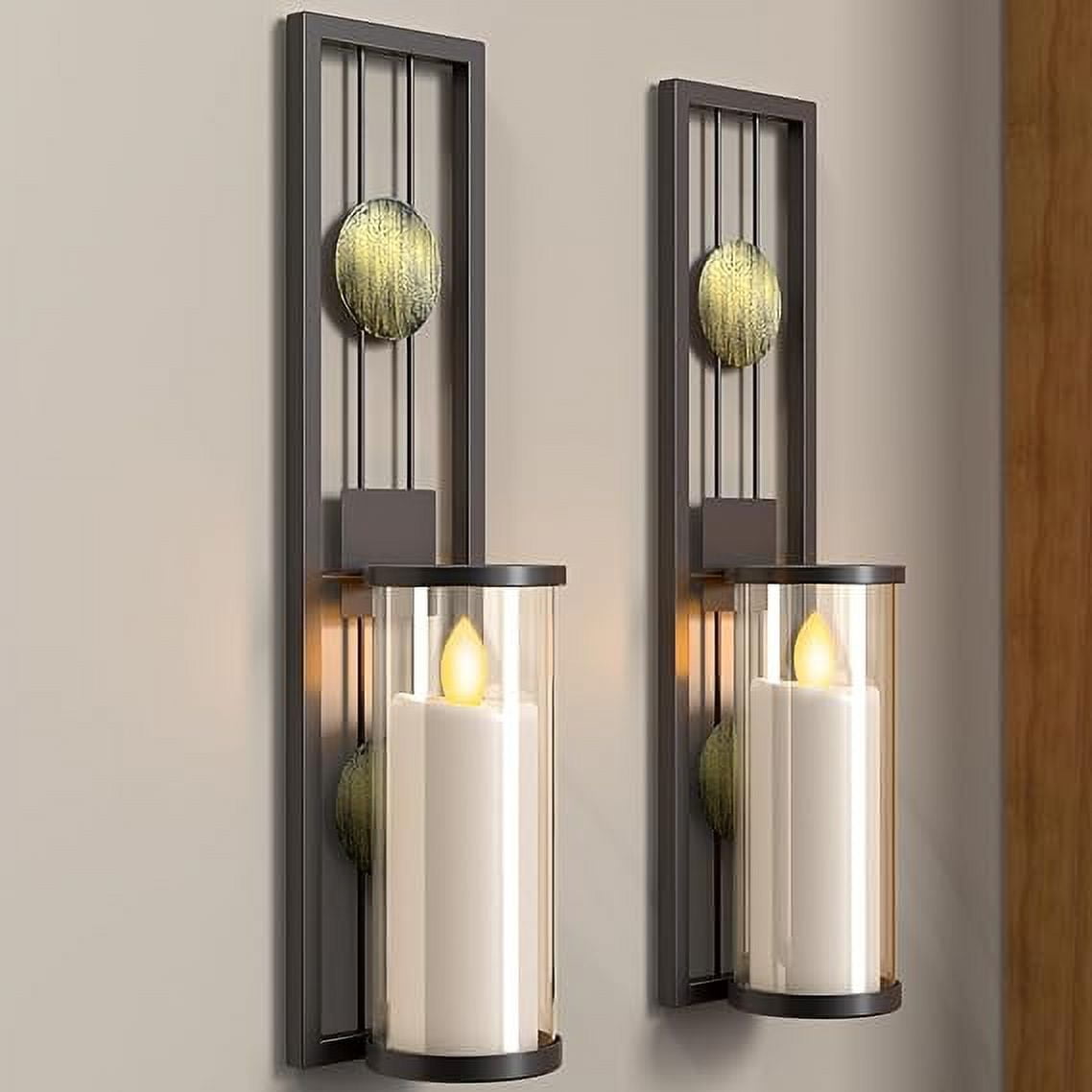 ALLADINBOX Wall Candle Holder, Sconces Classic Metal Acrylic