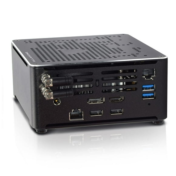 ALLASONE Mini PC Windows 11 Pro Core i9 9880H,Mini Computer 64GB RAM 512GB M.2 SSD,Micro Computer 2 LAN HDMI2.0 DP Dual 4K Output,Type-C USB3.1, Wireless AC 9260 with BT5.0