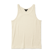 ALLBIRDS WOMEN'S RIBBED TANK B - SIZE WOMEN M - NATURAL WHITE