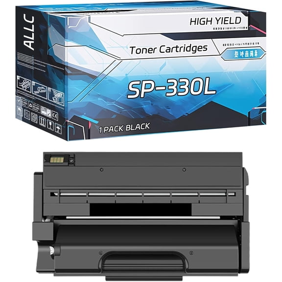 ALLC Compatible for Ricoh SP-330L Toner Cartridges Work for Ricoh SP 330DN SP 330SFN Printers, with Chip, High Yield 4500 Pages, Clear Printing (Black)