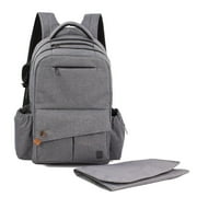 ALLCAMP OUTDOOR GEAR diaper bag -Large capacity SUPPORT ANY BABY STROLLER with changing pad, 26L X-Grey