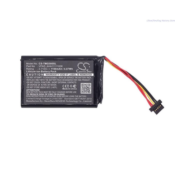 ALLCCX 1100mAh Battery VFAD for TomTom GO 5100, 4FL50, GO 6100, 4FL60, Go 6000, Go 5000, Pro 5250, Go 6200, PRO TRUCK 5250