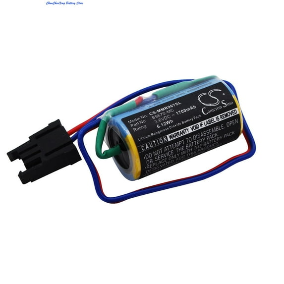 ALLCCX 1700mAh Battery for Mitsubish/Mitsubishi A1S A2S AnS MR-J2 MR-J2A MR-2JS RH-5AH RH-10AH RH-15AH RP-1AH RP-3AH RP-5AH