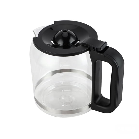 ALLCUP 14 Cup Glass Coffee Carafe Replacement, Borosilicate Glass, Dripless Spout, Compatible with Cuisinart DCC-3200 Series Coffee Makers