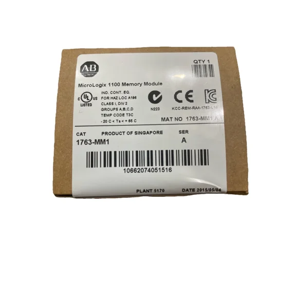 ALLEN BRADLEY 1763-MM1 Micrologix 1100 Memory Module (BRAND NEW FACTORY SEALED)