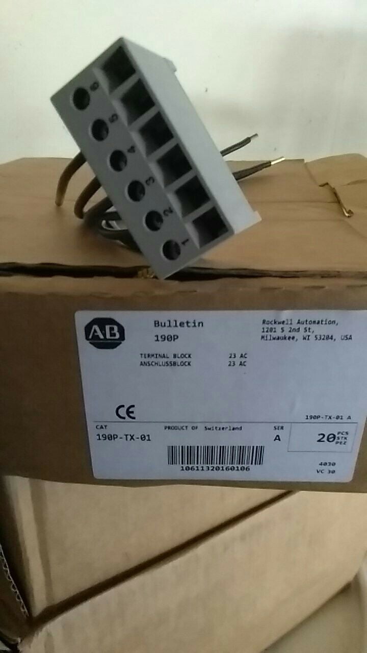 ALLEN BRADLEY 190P-TX-01 - AC Coils Terminal Block  Rockwell Automation