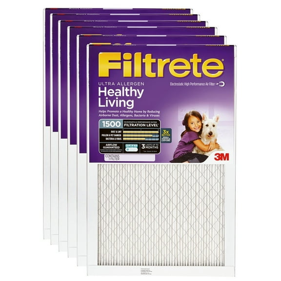 3M Ultra Allergen Reduction Air Filter - Electrostatic, 20 x 20 x 1