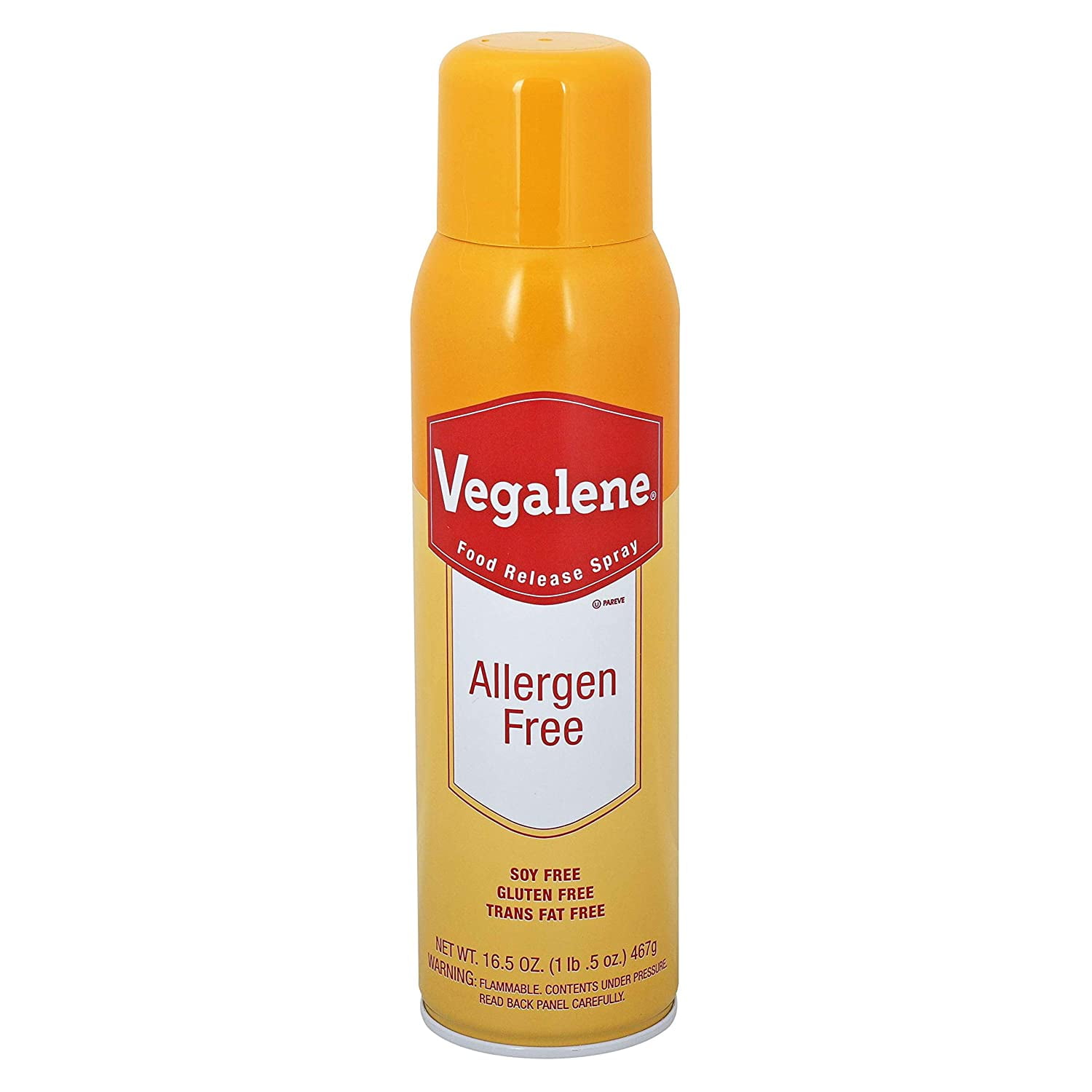 ALLERGEN FOOD RELEASE PAN SPRAY, 16.5 OZ., Pack of 3