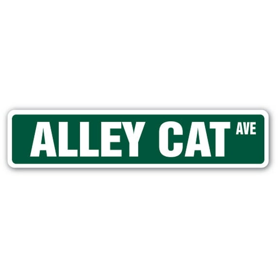 ALLEY CAT Street Sign cat breed feline kitty kitten | Indoor/Outdoor | 36" Wide