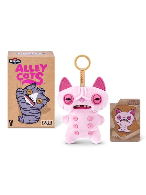 Alley Cat Keyring 5 Inch Collectible by ZURU - Ugly Monster Plush Toy for Kids Ages 1+
