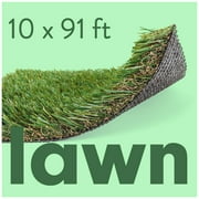 ALLGREEN Lawn 10 x 91 FT Artificial Grass for Pet Lawn and Landscaping Indoor/Outdoor Area Rug