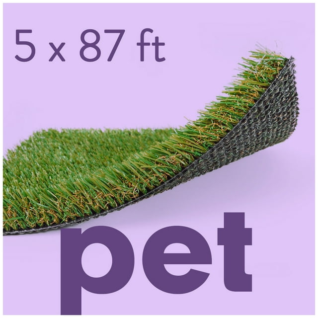 ALLGREEN Pet 5 x 87 FT Artificial Grass for Pet Dog Potty Training Indoor/Outdoor Area Rug