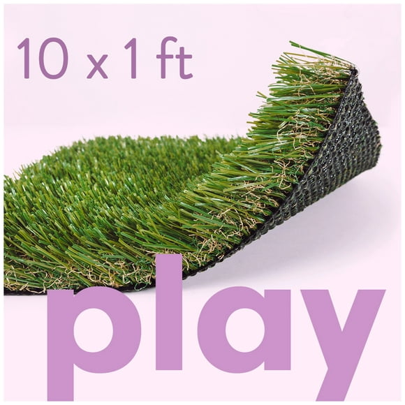 ALLGREEN Play 10 x 1 ft Artificial Grass for Pet Kids Playground and Parks Indoor/Outdoor Area Rug