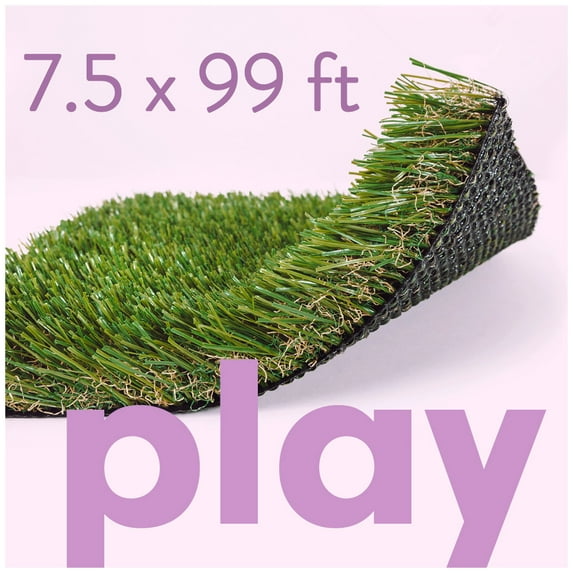 ALLGREEN Play 7.5 x 99 ft Artificial Grass for Pet Kids Playground and Parks Indoor/Outdoor Area Rug