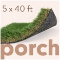 thumbnail image 1 of ALLGREEN Porch 5 x 40 Feet Artificial Grass for Pet Deck Balcony Indoor/Outdoor Area Rug, 1 of 6