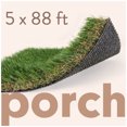 thumbnail image 1 of ALLGREEN Porch 5 x 88 Feet Artificial Grass for Pet Deck Balcony Indoor/Outdoor Area Rug, 1 of 6