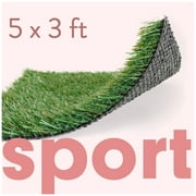 ALLGREEN Sport 5 x 3 FT Artificial Grass for Pet Sports Agility Indoor/Outdoor Area Rug