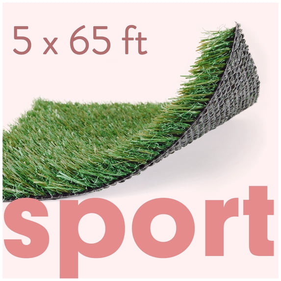 ALLGREEN Sport 5 x 65 FT Artificial Grass for Pet Sports Agility Indoor/Outdoor Area Rug