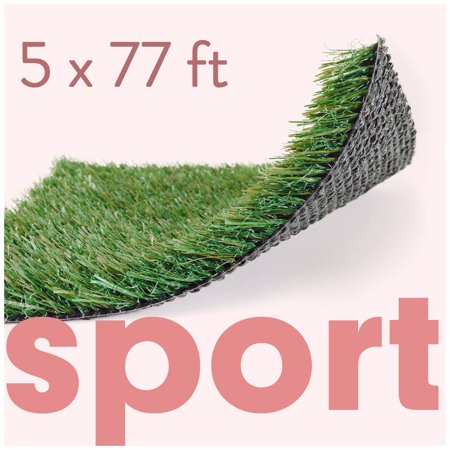 ALLGREEN Sport 5 x 77 FT Artificial Grass for Pet Sports Agility Indoor/Outdoor Area Rug