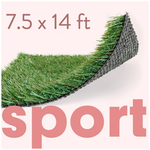 ALLGREEN Sport 7.5 x 14 FT Artificial Grass for Pet Sports Agility Indoor/Outdoor Area Rug