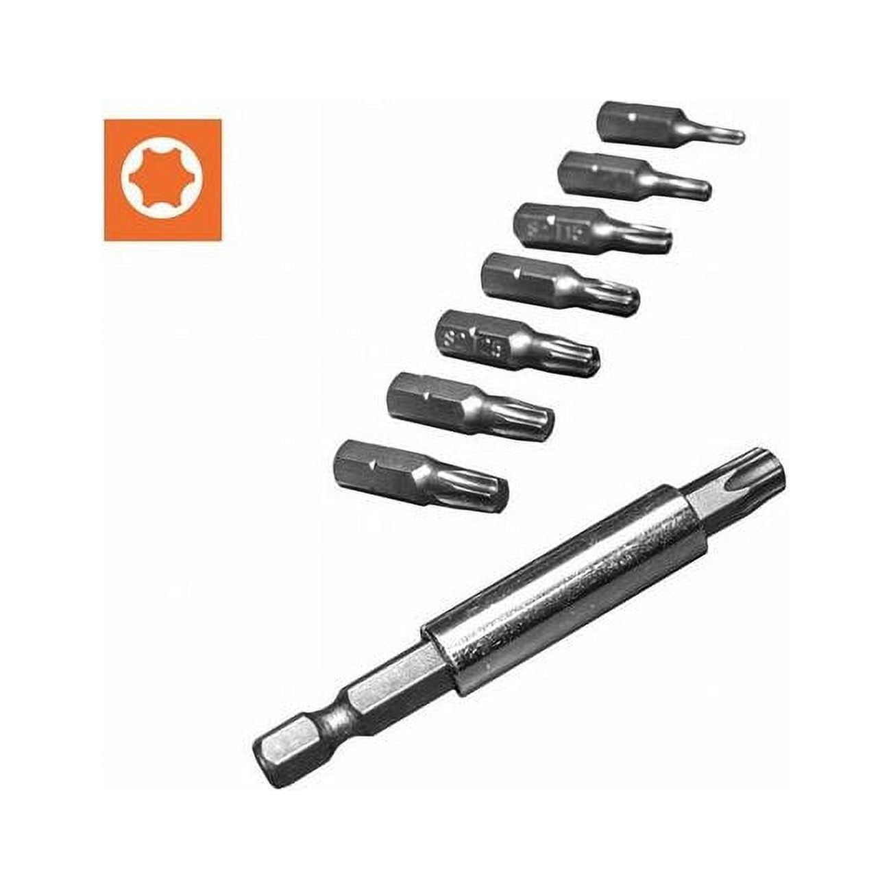 Century Drill & Tool 68917 9 Piece Star-Drive Insert Screwdriving