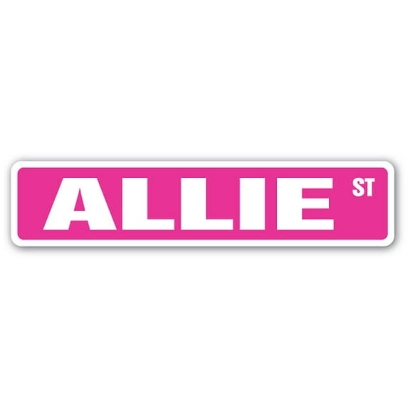 ALLIE Street Sign Childrens Name Room Sign | Indoor/Outdoor | 30" Wide