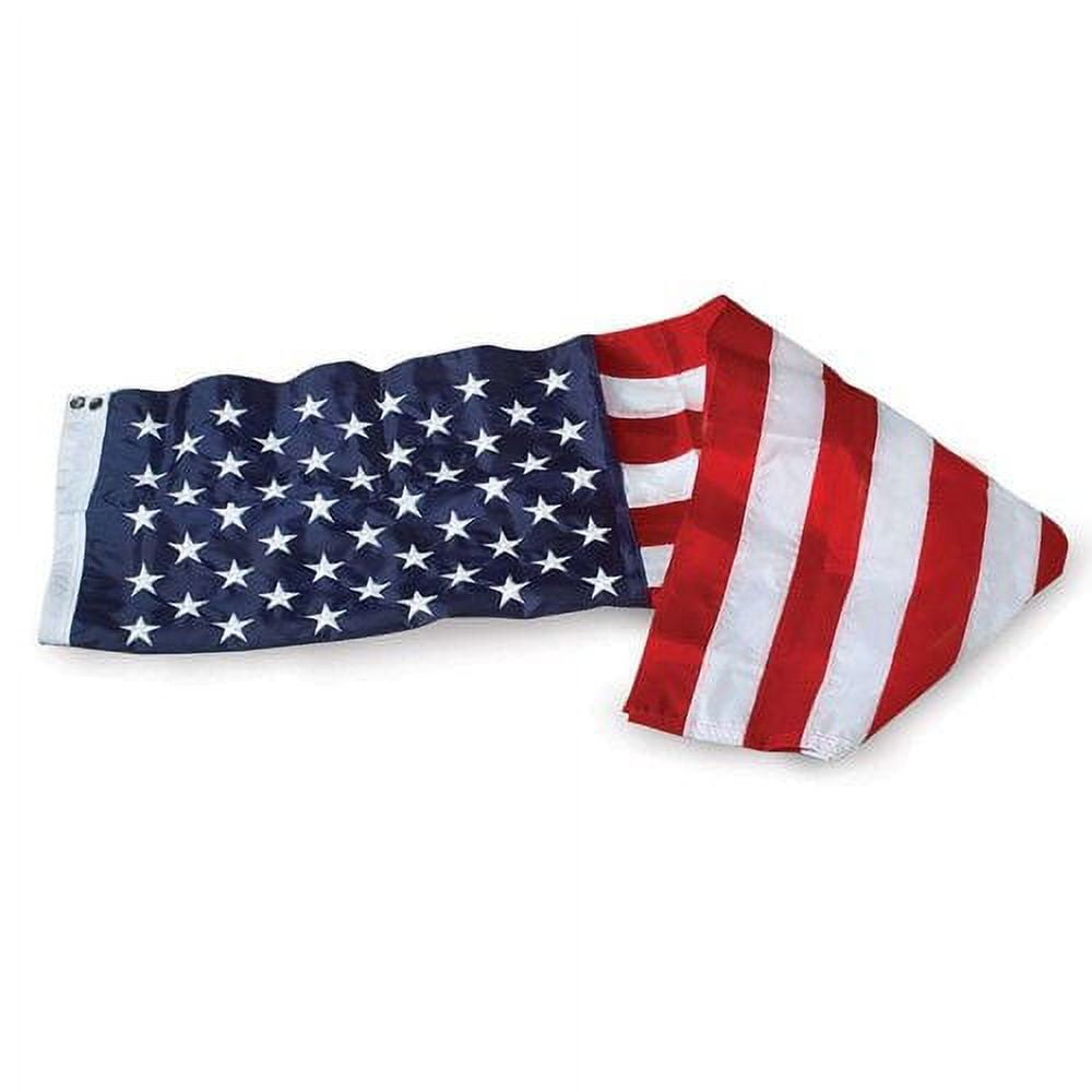 Patriotic 5' x 8' Nylon American Flag with Embroidered Stars