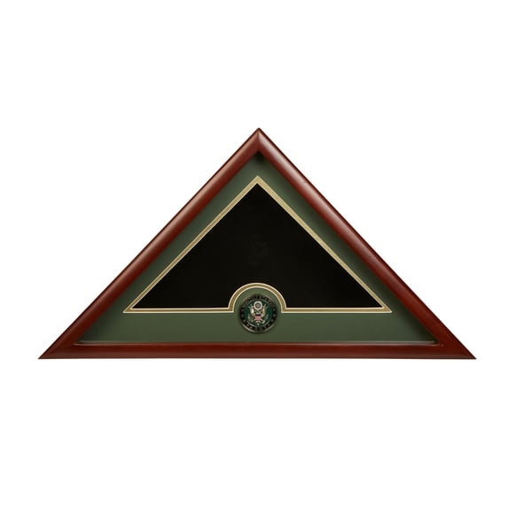 Allied Frame US Army Internment Burial Flag Display Case with Official Army Medallion