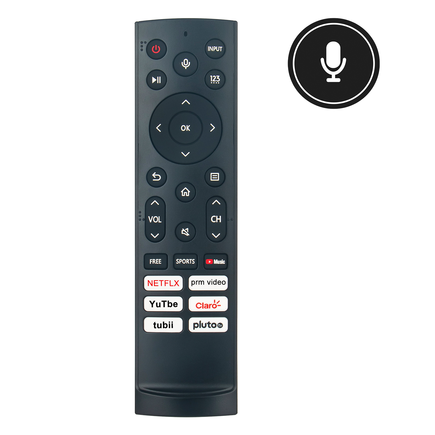 Telecomando Vocale ERF2N36 Di Ricambio Per TV Hisense 4K Ultra HD 2023 – Compatibile Con 85E63KT, 75E63KT, 65E63KT, 58E63KT, 50E63KT, 43E63KT, 55E63KT