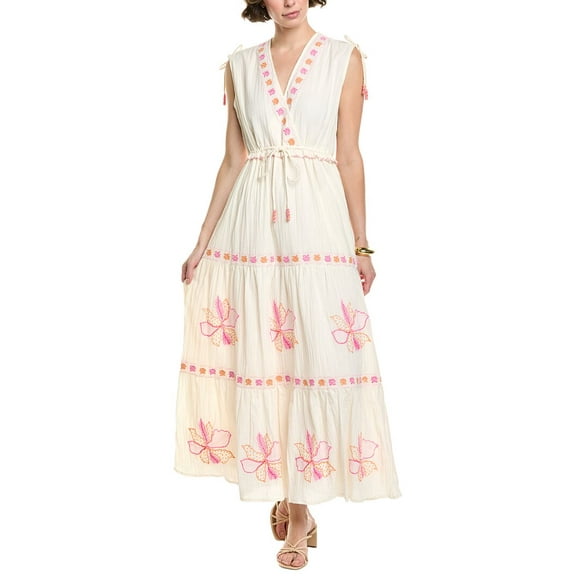 ALLISON womens Agnes Maxi Dress, xs, White